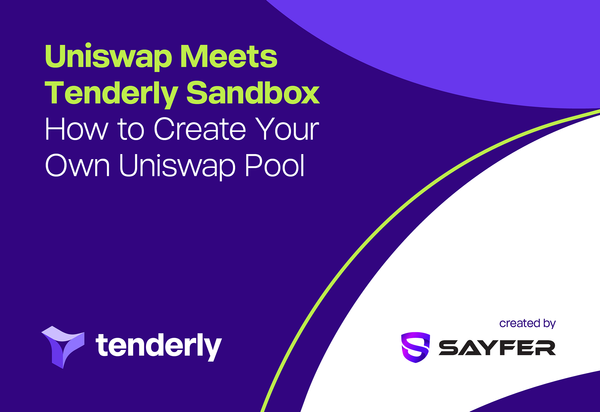 How to Create a Uniswap Pool in Tenderly Sandbox