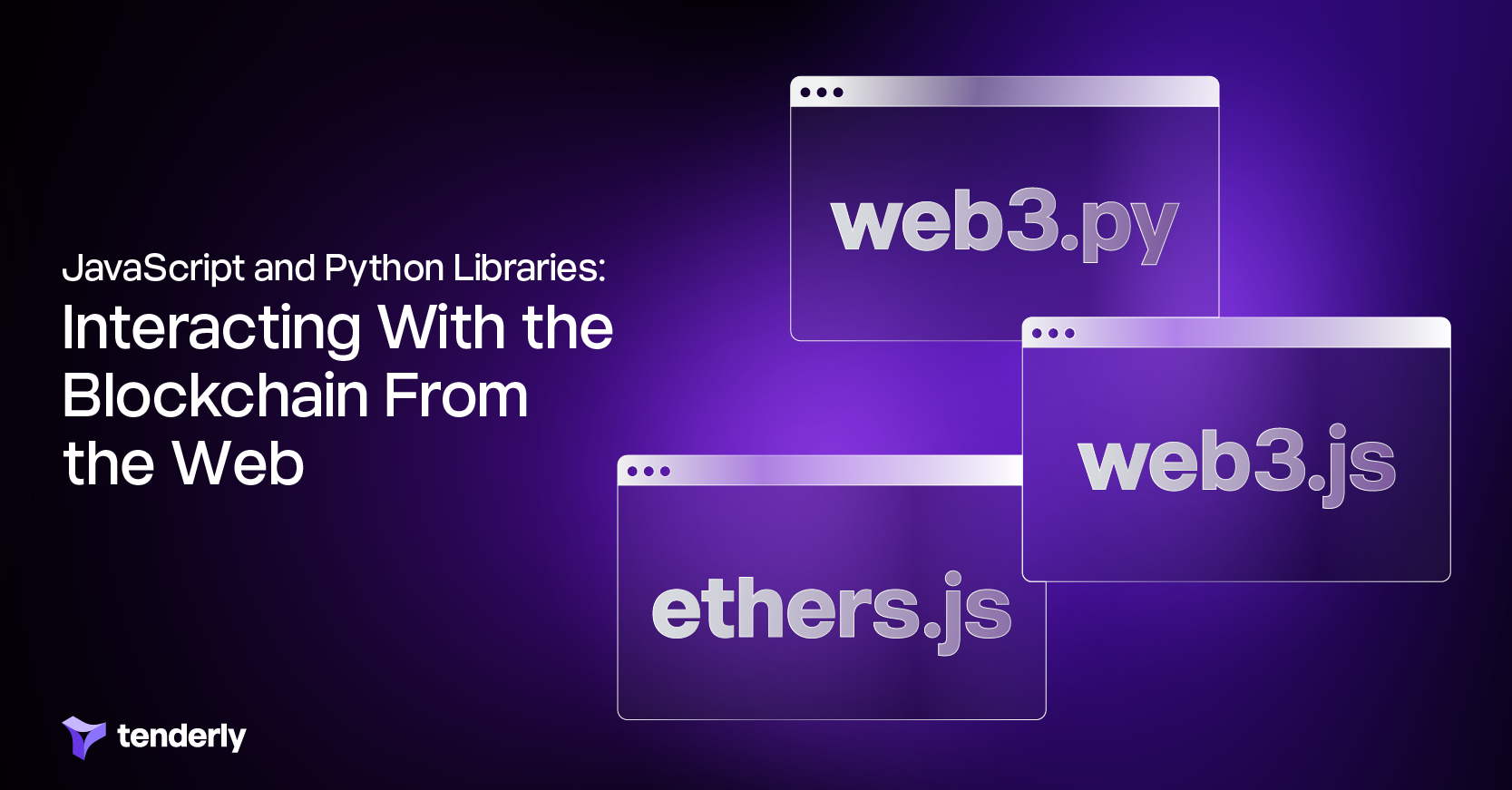 web3 javascript and python libraries
