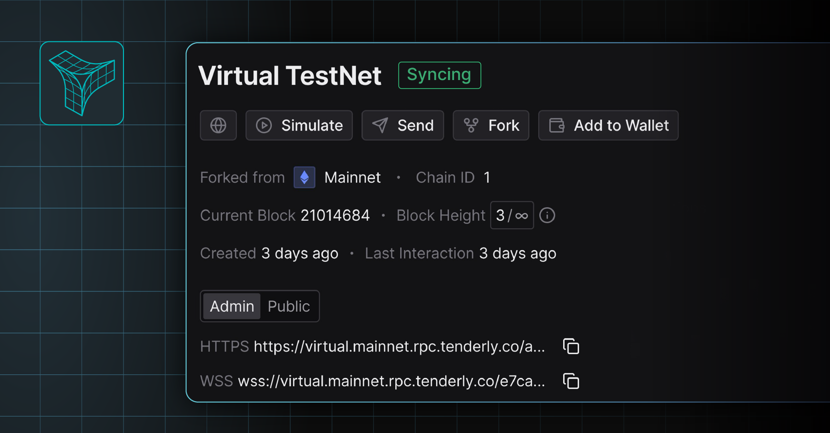 WebSocket support available on Tenderly Virtual TestNets