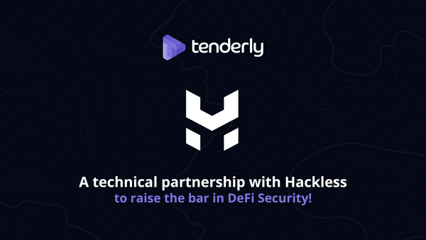 Raising the bar in DeFi security - Tenderly and Hackless technical partnership